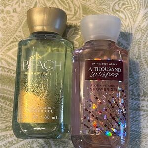 Bath & Body Works Shower Gel Duo - Gold and Pink
